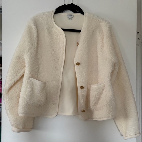 J. Crew Jackets & Blazers - EUC J.Crew Sherpa Lady Jacket - Large